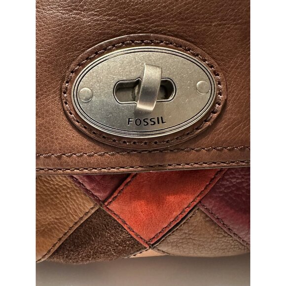 Fossil Maddox Small Crossbody Dark Patchwork - Picture 2 of 6